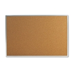 Universal Bulletin Board, Natural Cork, 36 x 24, Satin-