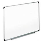 Universal Dry Erase Board, Melamine, 36 x 24, White, Bl