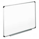 Universal Dry Erase Board, Melamine, 48 x 36, White, Bl