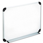 Universal Magnetic Dry Erase Board, Melamine, 24 x 18, 