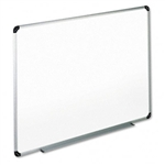 Universal Magnetic Dry Erase Board, Melamine, 48 x 36, 