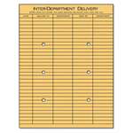 Universal&reg; Light Brown Kraft String & Button Interoffice Envelope, 10 x 13, 100/Box # UNV63568