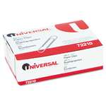 Universal&reg; Paper Clips, Smooth Finish, No. 1, Silver, 100/Box # UNV72210BX