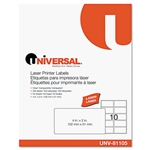 Universal Laser Printer Permanent Labels, 2 x 4, Clear,