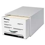 Universal&reg; Heavy-Duty Storage Box Drawer, Legal, 15 1/2 x 24 x 10 1/4, White, 6/Carton # UNV85301