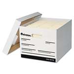 Universal&reg; Extra-Strength Storage Box w/Lid, Letter/Legal, 12 x 15 x 10, White, 12/Carton # UNV85700