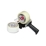 Universal Carton Sealing Tape w/Dispenser, 2 x 60 yard