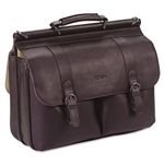 SOLO Laptop Portfolio, Leather, 16-1/2 x 4-3/4 x 13, Es