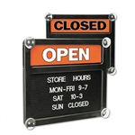Headline Signs Double-Sided Open/Closed Sign w/Plastic