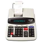 Victor 1297 Desktop Calculator, 12-Digit LCD, Two-Color