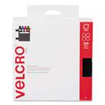 Velcro&reg; Sticky-Back&reg; Fasteners, 3/4" dia. Coins, Black, 200/BX # VEK91823