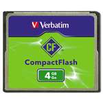 Verbatim&reg; Compact Flash Card, 4GB # VER95188