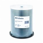 Verbatim CD-R, 52x, 700MB, Inkjet Printable, White, 100