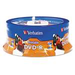 Verbatim&reg; DVD-R Disc, 4.7 GB, 16x, White, 25/Pk # VER96191