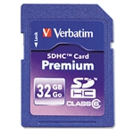 Verbatim Premium SDHC Card, 32GB # VER96871