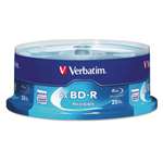 Verbatim&reg; BD-R Blu-Ray Disc, 25GB, 6x, 25/Pk # VER97457