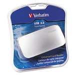 Verbatim&reg; Universal Card Reader, USB 3.0, Silver, Windows/Mac # VER97706