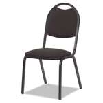 Virco&reg; 8917 Series Fabric Upholstered Stack Chair, 18w x 22d x 35-1/2h, Black, 4/Carton # VIR8917B259BK01