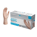AMMEX Powder Free Vinyl Disposable Gloves VPF 5mil - Medium - Case of 1000