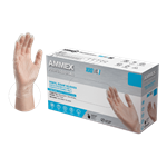 AMMEX Powder Free Vinyl Disposable Gloves VPF 5mil - X Large - Case of 1000