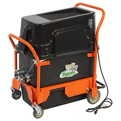 General Equipment Dust collection system produces 220 CFM. Includes separate 2 and 3 inch diameter dust port connections with 3 inch diameter x 25 foot long duct collection hose , VS220