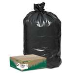 Earthsense&reg; Commercial Recycled Large Trash and Yard Bags, 33gal, .9mil, 32.5 x 40, Black, 80/Carton # WBIRNW1TL80
