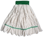 Microfiber tube and blend white large looped-end commercial mop head WHT-LG
