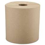 Windsoft&reg; Nonperforated Roll Towels, 8" x 800ft, Brown, 6 Rolls/Carton # WIN12806