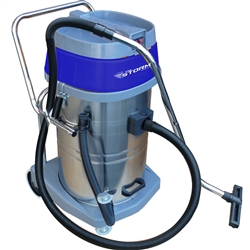 Mercury STORM WVC-20 20-gallon commercial wet/dry vacuum with chromed stainless-steel tank, dual 1.335 HP motors, 225 CFM