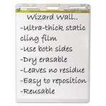 Wizard Wall&reg; Dry Erase Static-Cling Film Easel Pads, 24 x 29, White, 15 Sheets/Pad, 2 Pads/PK # WZWEP152PK