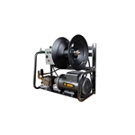 BE Pressure X-2050FW1GENHT 2000 PSI 4.0 GPM wall-mount electric hot-water capable pressure washer with Baldor motor and General triplex pump.
