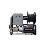 BE Pressure X-2050FW3GENHT2 wall-mount electric pressure washer with hose reel, 2,000 PSI 4.0 GPM commercial unit