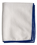 Premium white 16x16 inch 320 GSM microfiber cleaning cloths 12 pack for professional cleaning