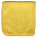 Premium Microfiber Cleaning Cloths, 49 Grams per Cloth, Yellow, 12x12, Pack of 12