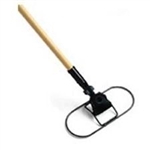 24 by 5 inch powder-coated wire dust mop frame for slot-pocket microfiber and cotton dust mops