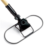 36 by 5 inch swivel snap wire dust mop frame with quick-change head for commercial floors