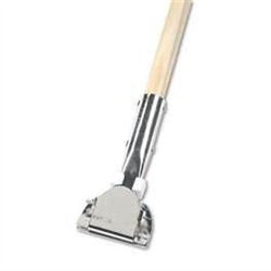 60-inch wood clip-on dust mop handle for commercial dust mop frames and large floor dusting