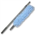 Chenille microfiber 12-inch flexible duster kit with wand, washable cover, and handle
