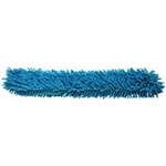 Blue 12-inch chenille microfiber duster replacement sleeve cover, washable electrostatic dusting refill