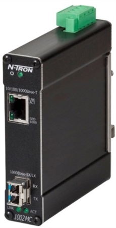 N-Tron 1002MC Gigabit Industrial Media Converter