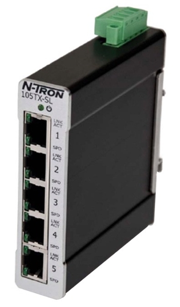 N-Tron 5 Port Industrial Ethernet Switch - 105TX-SL