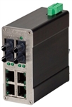 Red Lion N-Tron Multimode, ST Style Ethernet Switch, 2 KM, 6 Port