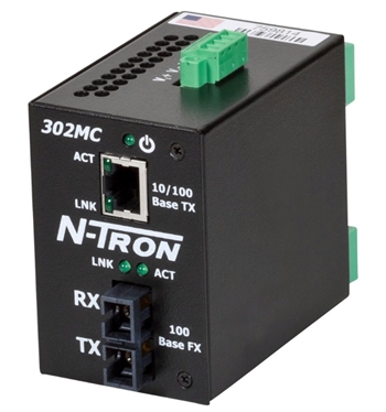 N-Tron Industrial Media Converter w/ N-View OPC Server - 302MCE-N-SC-15