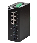 8 Port 308FXE2 Industrial Ethernet Switch w/ N-View OPC Server