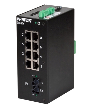 N-Tron 309FXE Industrial Ethernet Switch w/ N-View OPC Server