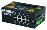 N-Tron 8 Port Industrial Ethernet Switch w/ Advanced Firmware- 508TX-A