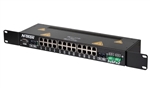 19" Rackmount Industrial Ethernet Switch w/ Port Monitoring