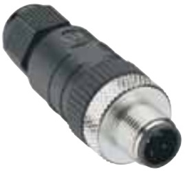 Lumberg Automation M12 Connector, 4 Pin, Male Straight, PG 7