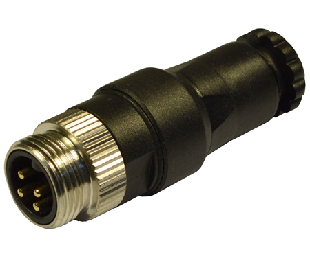 HTP 78MC4000 7/8" Connector, 4 Pin, Male Straight