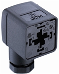 Hirschmann 24V Form A Solenoid Valve Connector with Diode
